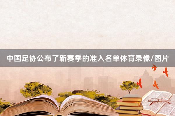 中国足协公布了新赛季的准入名单体育录像/图片