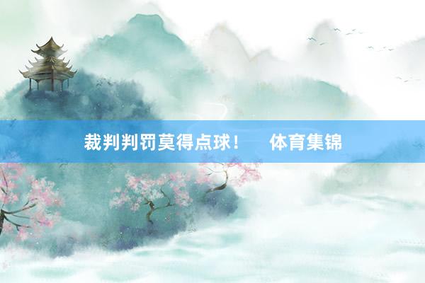 裁判判罚莫得点球！    体育集锦