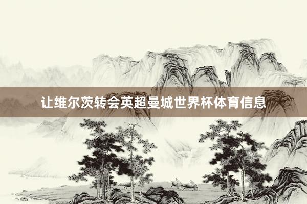 让维尔茨转会英超曼城世界杯体育信息