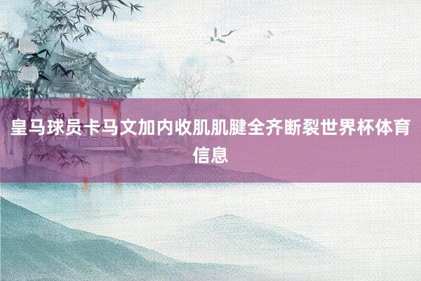 皇马球员卡马文加内收肌肌腱全齐断裂世界杯体育信息