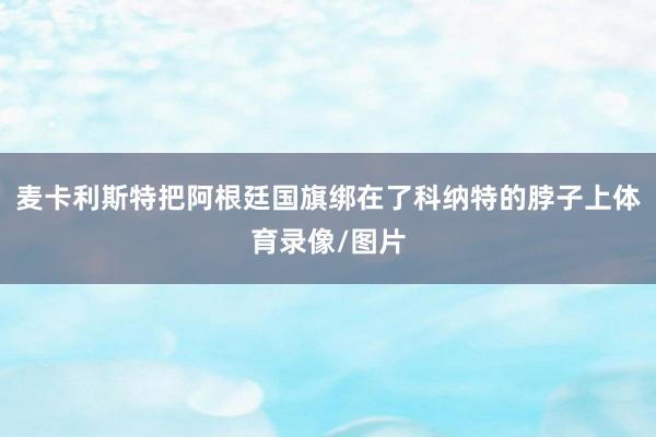 麦卡利斯特把阿根廷国旗绑在了科纳特的脖子上体育录像/图片