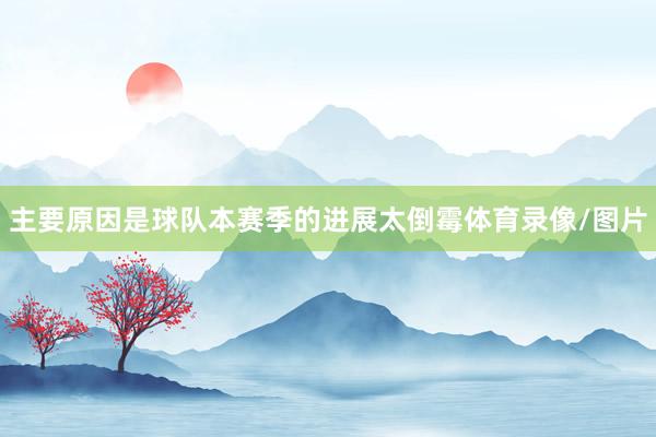 主要原因是球队本赛季的进展太倒霉体育录像/图片