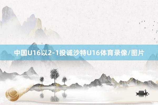 中国U16以2-1投诚沙特U16体育录像/图片