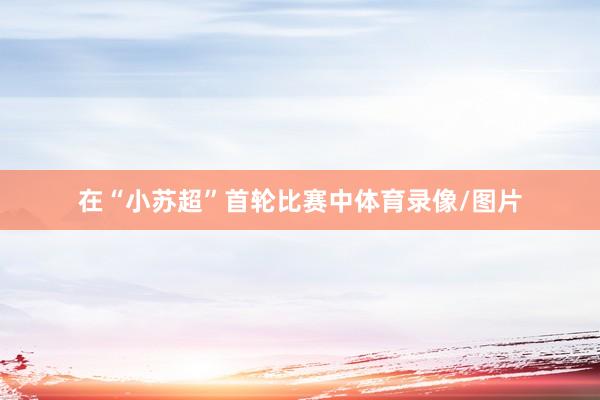 在“小苏超”首轮比赛中体育录像/图片