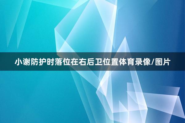 小谢防护时落位在右后卫位置体育录像/图片