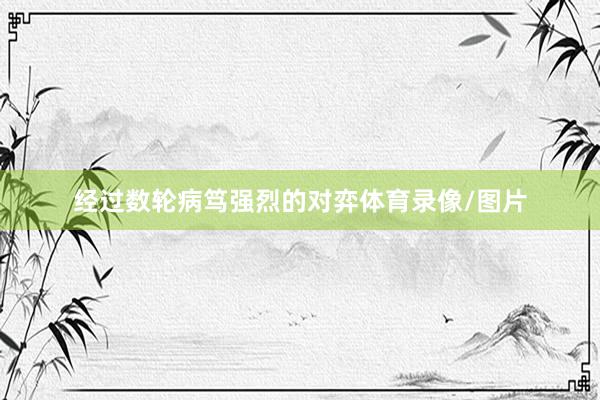 经过数轮病笃强烈的对弈体育录像/图片