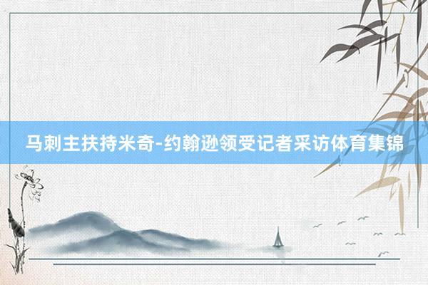 马刺主扶持米奇-约翰逊领受记者采访体育集锦