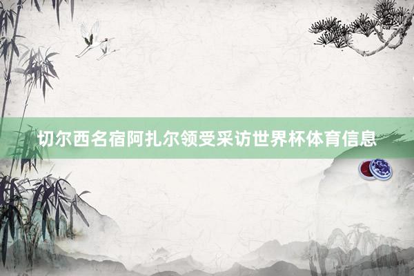 切尔西名宿阿扎尔领受采访世界杯体育信息