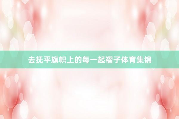 去抚平旗帜上的每一起褶子体育集锦