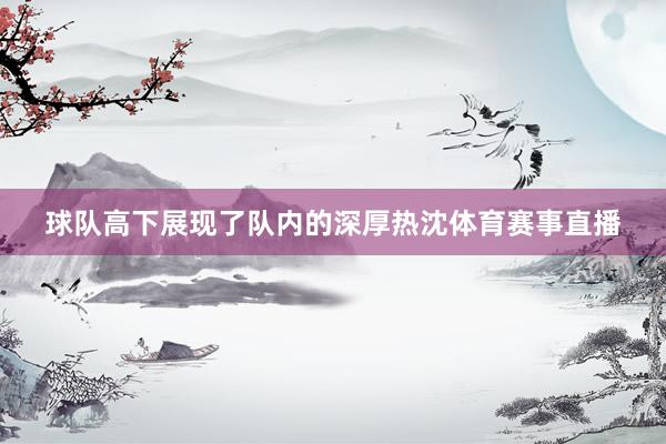球队高下展现了队内的深厚热沈体育赛事直播